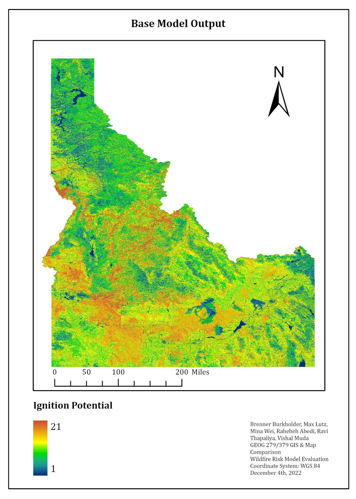 Measuring Differences between Rank Variable Wildfire Risk and Burned-Unburned Area Mask: A Case Study from Idaho